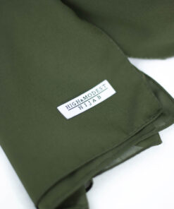 Hochwertiger Chiffon Hijab Khaki – Eleganz & Komfort kombiniert