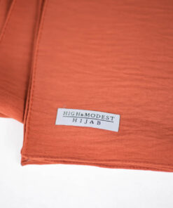 Jazz Hijab Roastred – elastischer Hijab in warmem Rotbraun