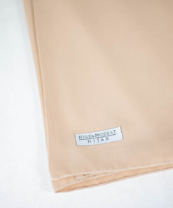 Hochwertiger Medina Silk Hijab Sand – blickdichter & eleganter Stoff