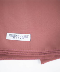 Hochwertiger Medina Silk Hijab Rosedark – blickdichter & weicher Stoff