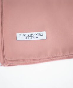 Hochwertiger Medina Silk Hijab Peach – blickdichter & eleganter Stoff